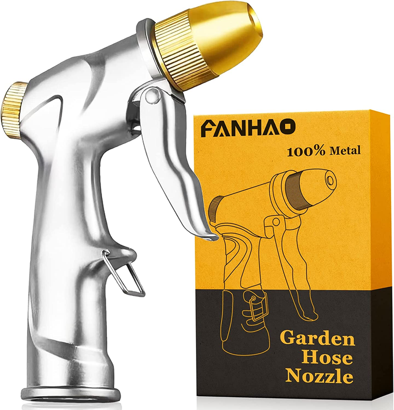 Metal Garden Hose Nozzle 4 Mode High Pressure Sprayer for Plants & Car9