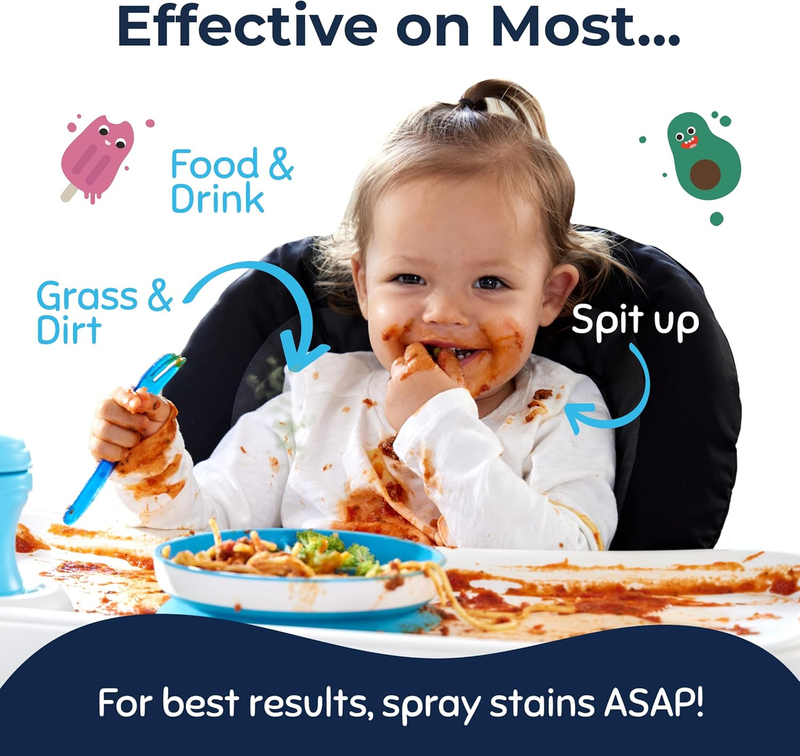 Messy Eater Stain Treater Spray 16oz Baby Fabric Food Grease Remover2