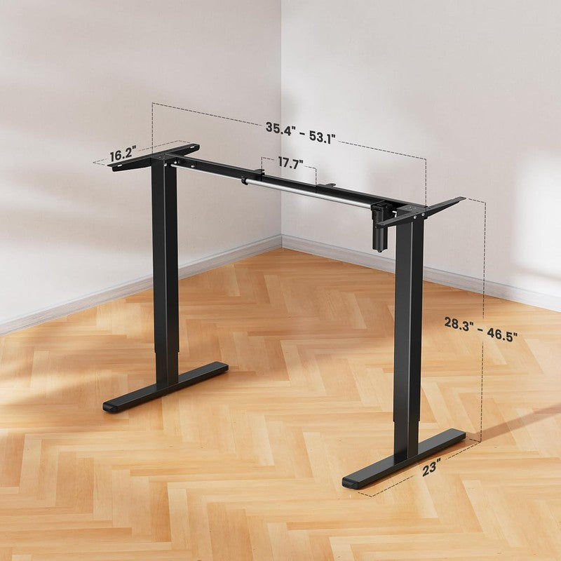 Electric Standing Desk Frame 4 Memory Height Adjustable Up to 47.2" Black3