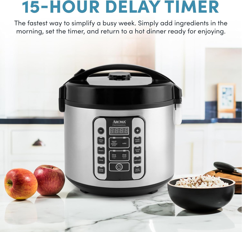 Housewares 5Qt 20 Cup Digital Rice Cooker Steamer Slow Cooker 10 Modes2