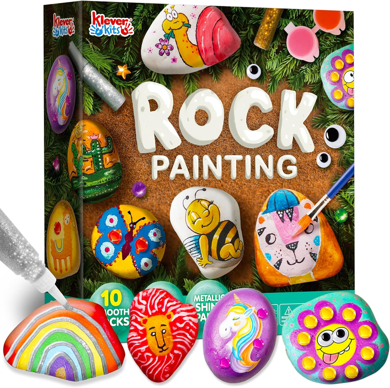 Creative Rock Painting Kit for Kids - Fun Arts & Crafts Set for Ages 6-1210