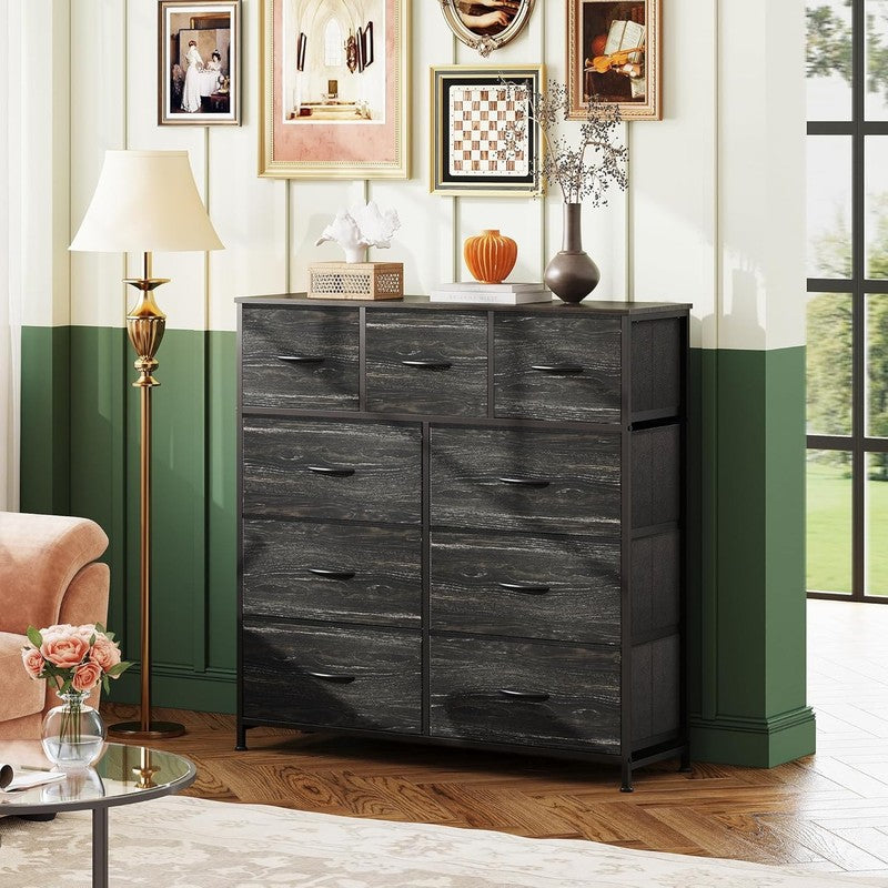 9 Drawer Dresser, Fabric Storage Tower for Bedroom, Entryway, Closet, Tall Chest1
