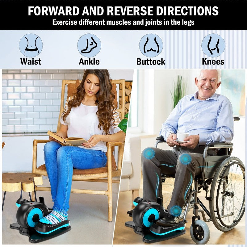 Compact Under Desk Elliptical with Remote, 12 Speeds, Auto & Manual Modes3