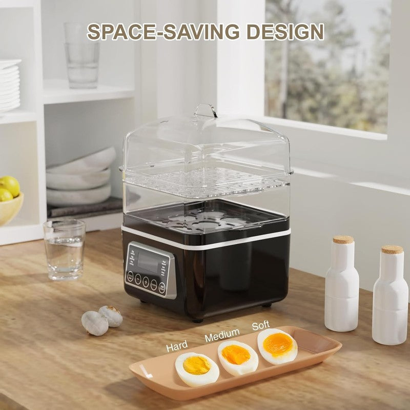 2 Tier Electric Food Steamer 4QT Digital Veggie & Egg Cooker BPA Free Auto Off6
