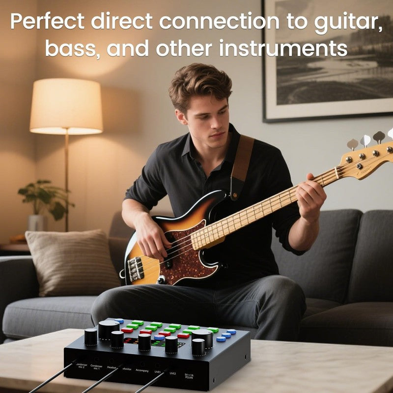 Podcast Equipment Bundle Mic & Voice Changer Audio Interface for Streaming6