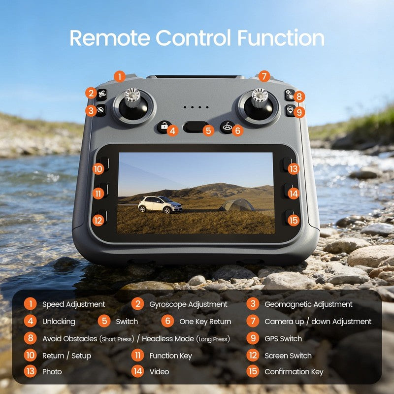L106 GPS 4K Foldable Drone LCD Remote 249g Dual Battery Camera Gray7