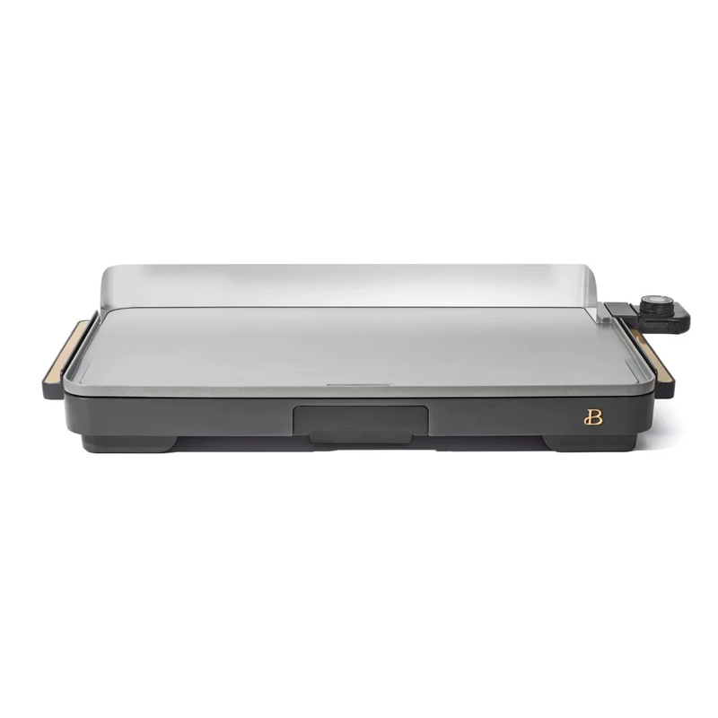 XL Electric Griddle 12"x22" Non-Stick Oyster Grey by Drew Barrymore0