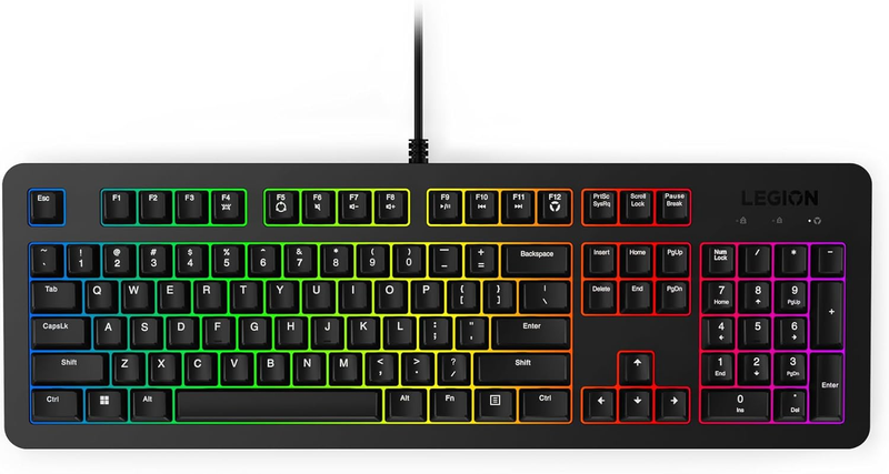 Legion K310 RGB Wired Gaming Keyboard   Ultra Fast Reaction Time with Tactile Ke8