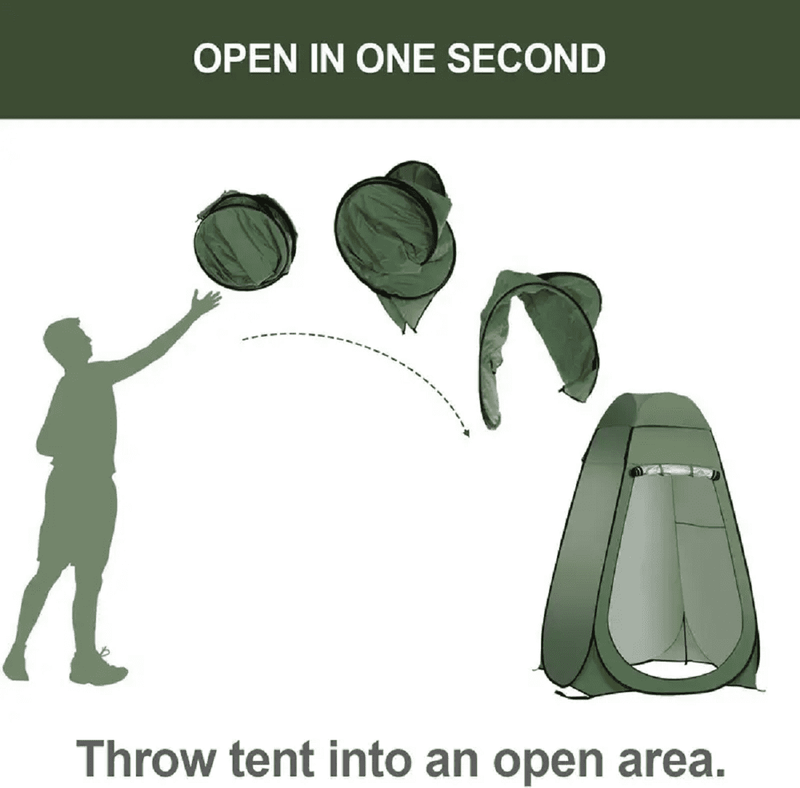 Outdoor Privacy Shelter Toilet Shower Changing Tent Green4