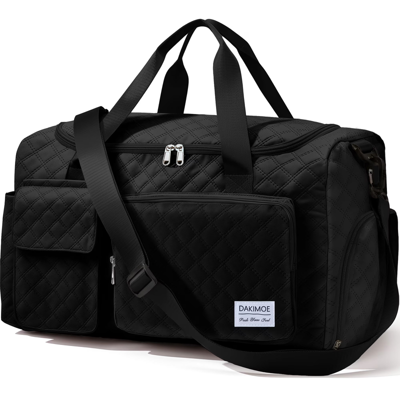 Travel Duffle Bag for Women Men, Weekender Overnight Bags Carry on Gym Bag with0