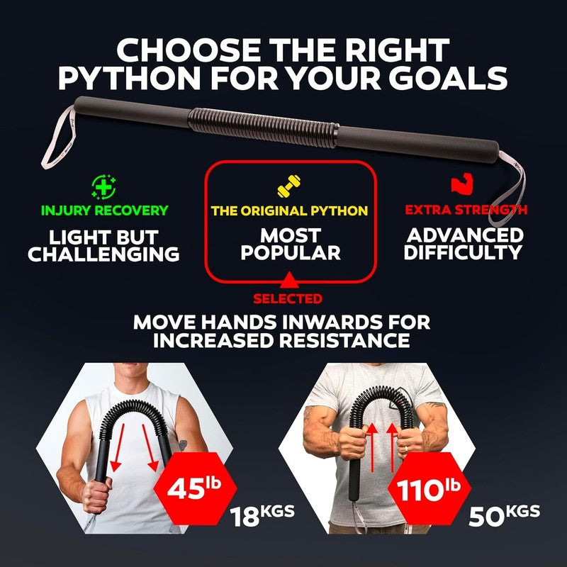 Python Power Twister Bar - Upper Body Exercise for Chest, Shoulder, Forearm, Bic1