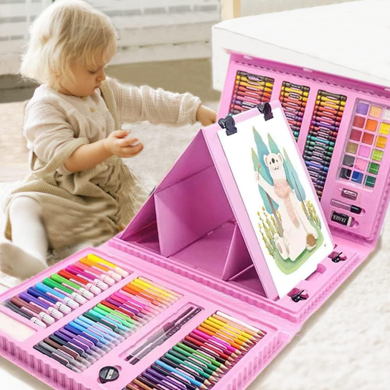 208 PCS Art Supplies, Drawing Art Kit for Kids Adults Art Set with Double Sided 7