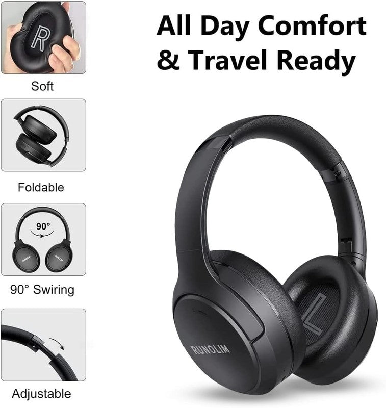 Wireless Hybrid Active Noise Cancelling Headphones with 70H Playtime3