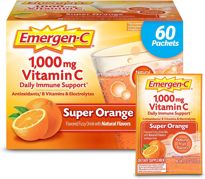 Vitamin C Powder 1000mg Immune Support with Zinc Electrolytes Super Orange0