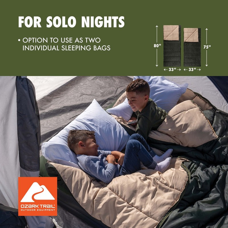 35°F Doublewide Sleeping Bag – Extra-Wide Outdoor Sleeping Bag for Camping5