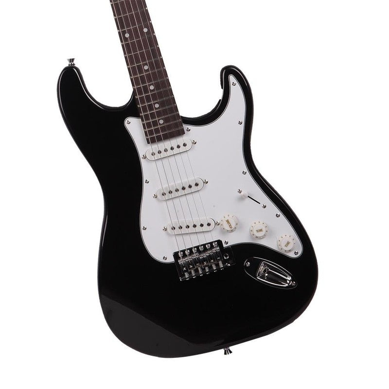 6 String 39" Electric Guitar with Bag for Beginners, Monochrome2