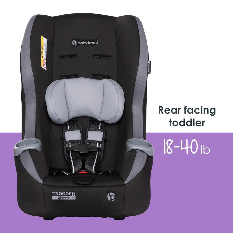 Trooper 3-In-1 Convertible Car Seat, Dash Black4