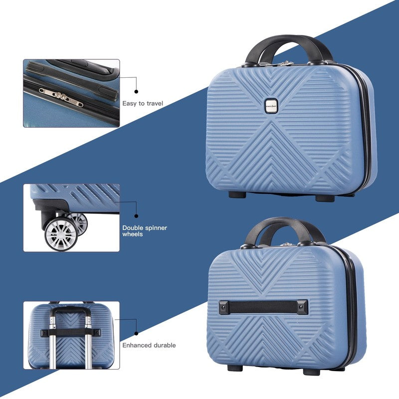 Luggage Sets 2 Piece Suitcase Set (14/20/)Hardside Suitcase with Spinner Wheels 4