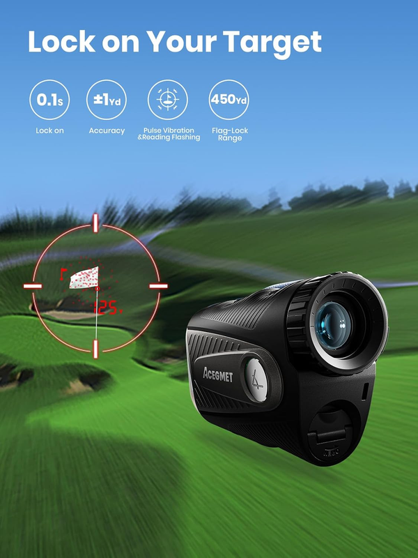Golf Rangefinder 1300yd Slope Ball to Pin Flag Lock Vibration Rechargeable6