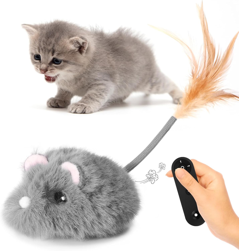 Remote Control Cat Toy Rechargeable Cat Mouse Toy Automatic Interactive Cat Toys10
