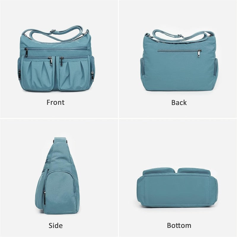 Women Crossbody Bag Waterproof Nylon Lightweight Shoulder Travel Purse Handbag3
