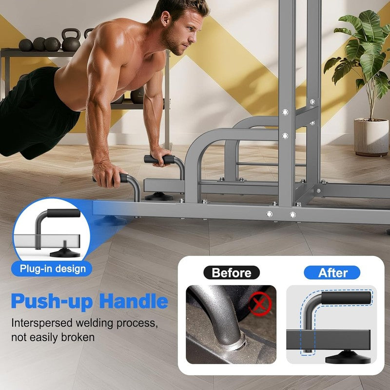 Power Tower Pull up Bar Station Workout Dip Station for Home Gym Strength Traini3