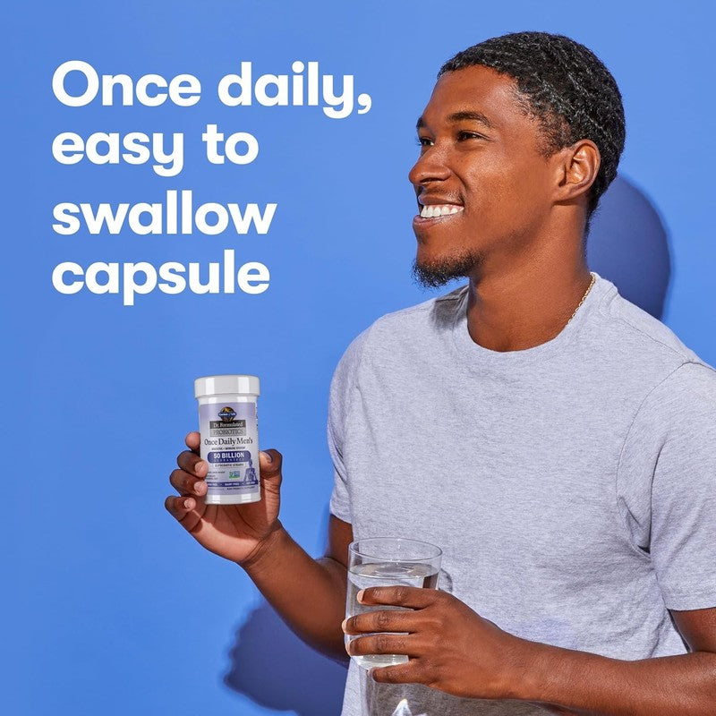 Men's Probiotics 50 Billion CFU + Prebiotic Fiber for Digestive & Immune Health6