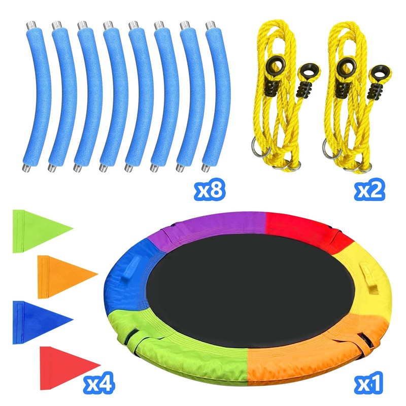 40" Saucer Swing 750Lb Capacity, Waterproof Oxford Tree Swing for Kids Gift, Ind7