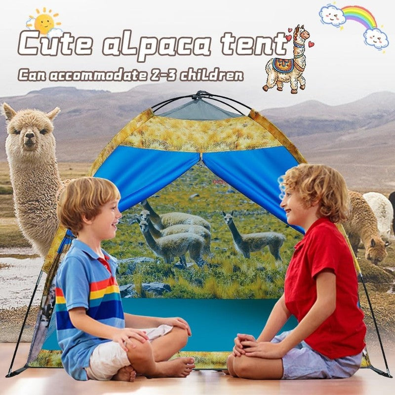 Kids Alpaca Pop Up Play Tent, Indoor/Outdoor Adventure Playhouse3
