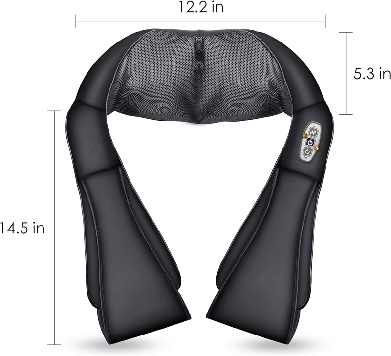 Shiatsu Neck Shoulder Massager w/ Heat Deep Kneading Back Massage Pillow2