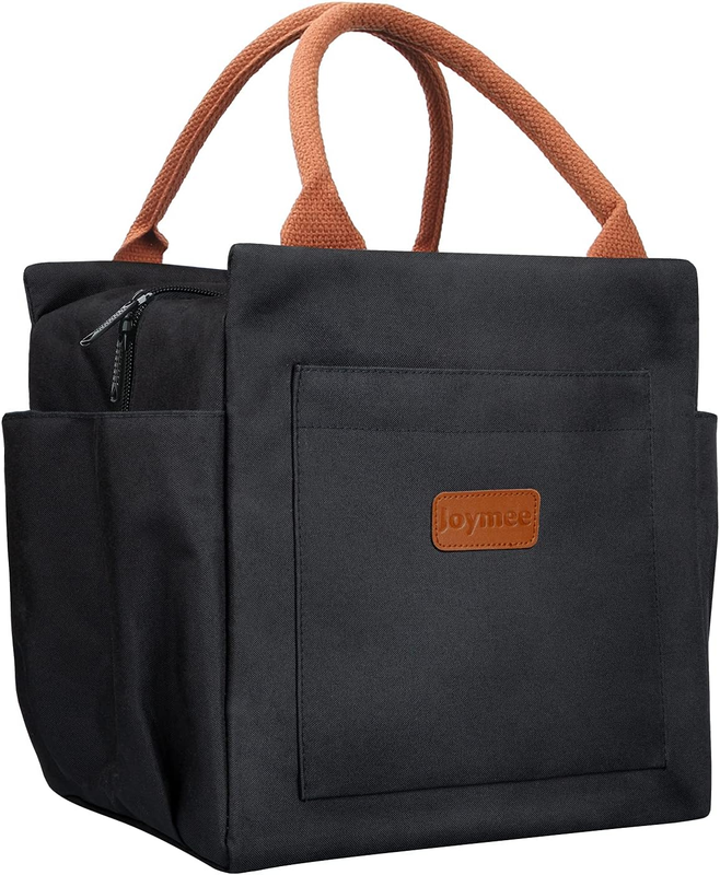 Insulated Lunch Bag Women Leakproof Large Cooler Tote w Bottle Holder Black10