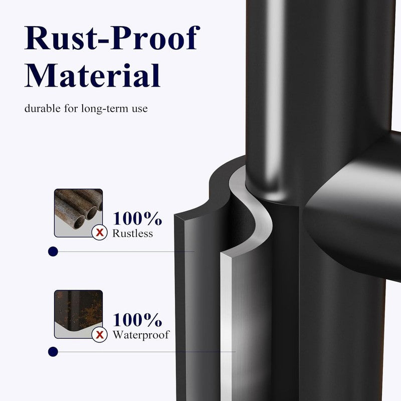Toilet Paper Holder Free Standing – Rustproof Metal Toilet Paper Stand for 4 Rol7