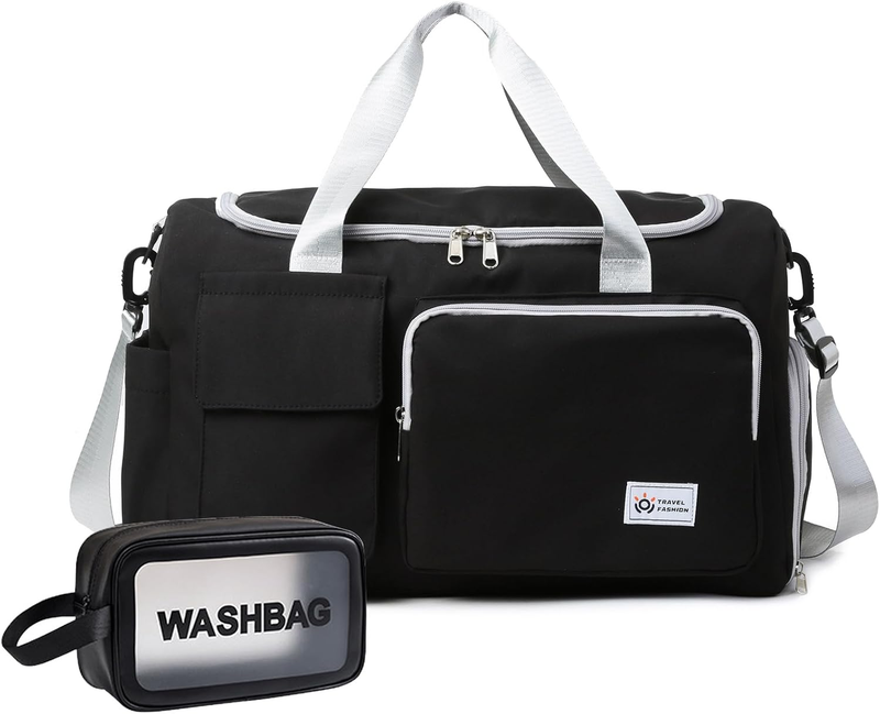 Women Gym Duffle Bag Carry On Travel Weekender w/ Shoe Compartment8