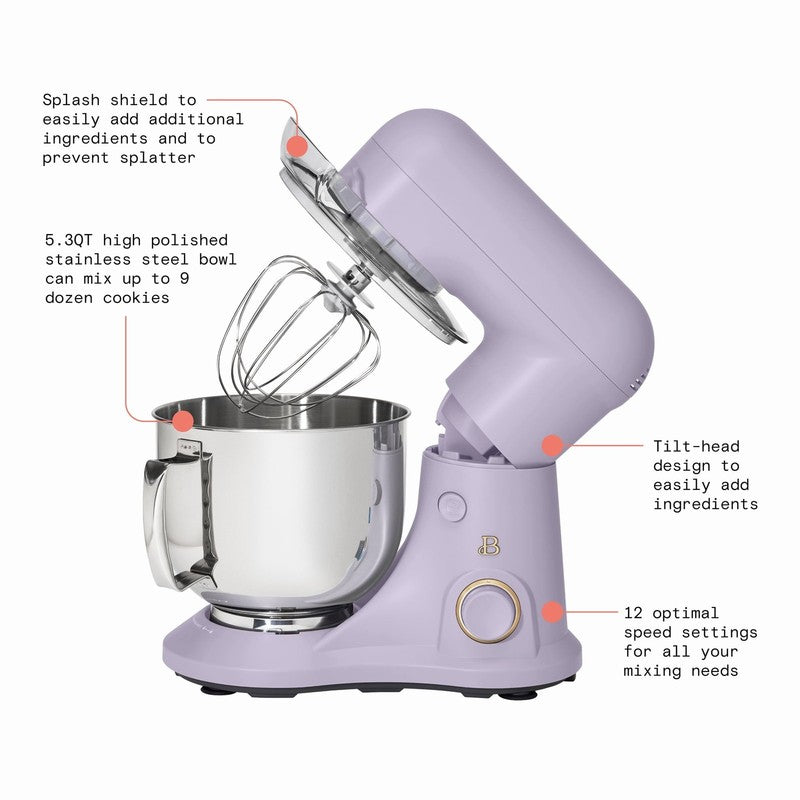 Beautiful 5.3 QT Stand Mixer w/ Flat Beater, Dough Hook by Drew Lavender2