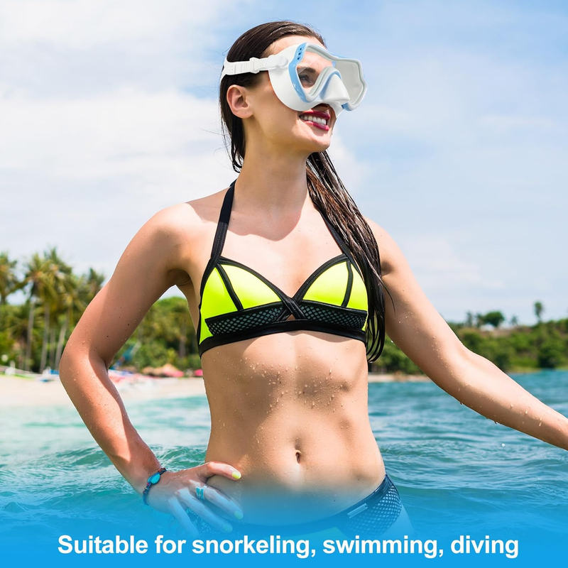 6 Pack Swim Goggles with Nose Cover Anti-Fog Leakproof Diving Mask for Adults4