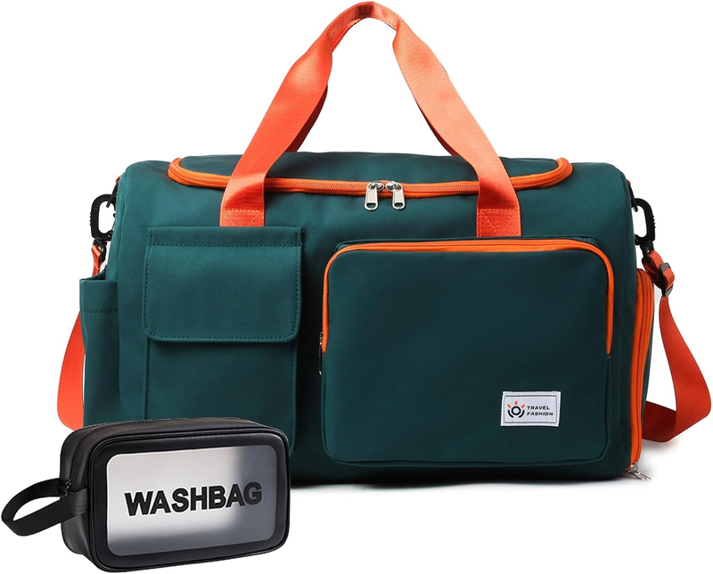 Women Gym Duffle Bag Travel Weekender Carry On w/ Shoe Compartment8