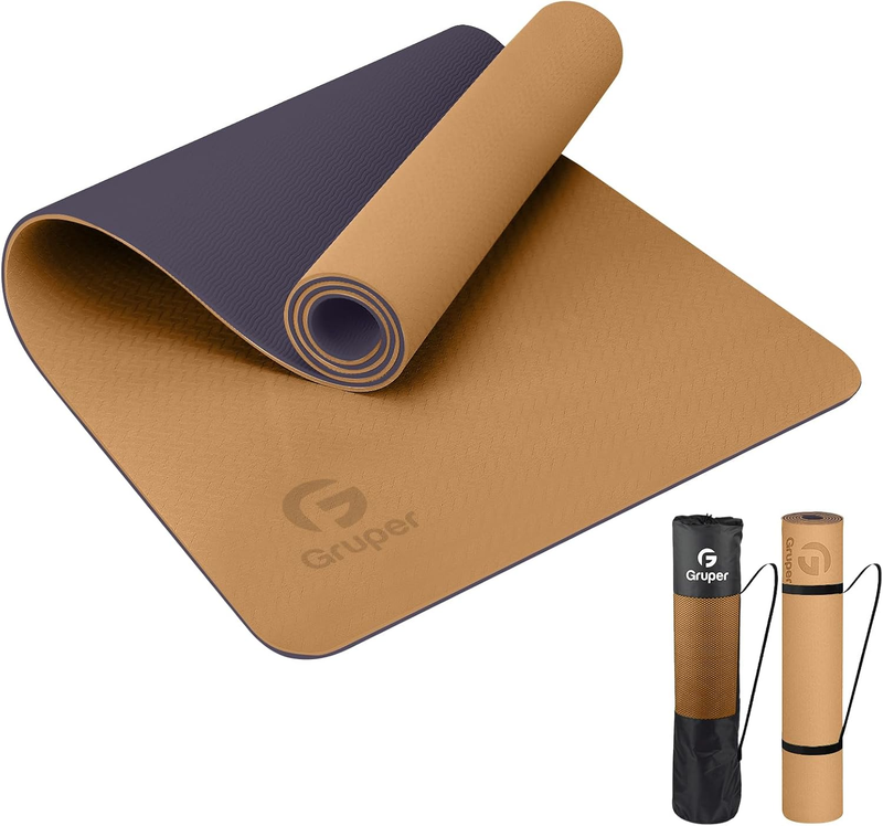 Yoga Mat Non Slip Eco Friendly Exercise Fitness Mat w/ Carry Strap Home Gym9