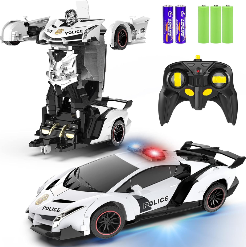 Remote Control Car   Transform Toys Car Robot, One Button Deformation to Robot w8
