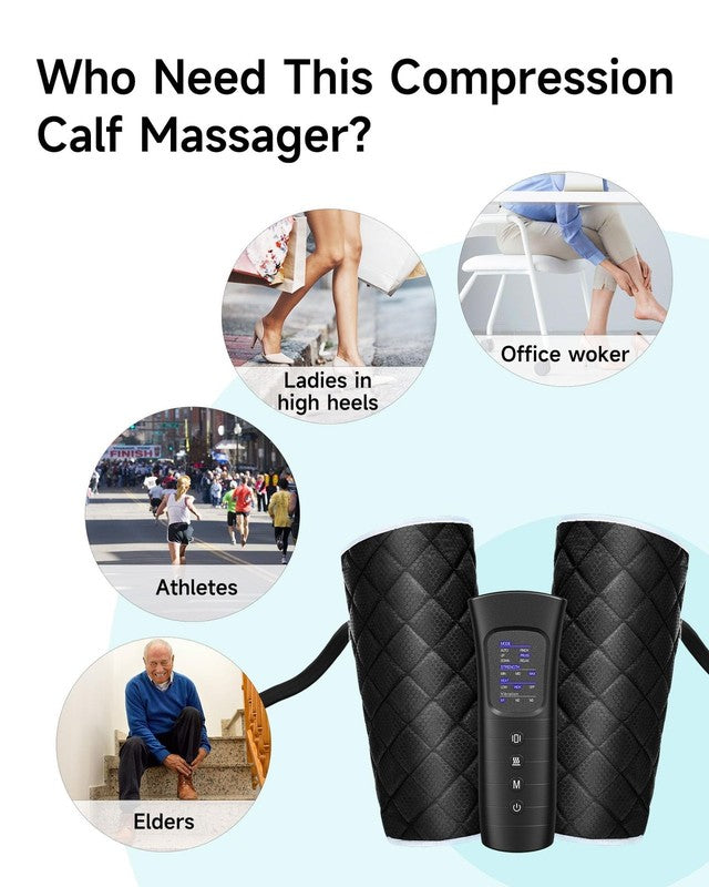 Leg Massager for Circulation, Air Compression, Heat, 6 Modes, Gift for Men Women4