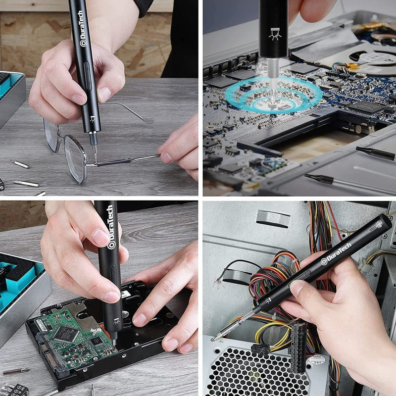 55pc Precision Electric Screwdriver Set Mini Driver 51 S2 Bits LED Storage Box4