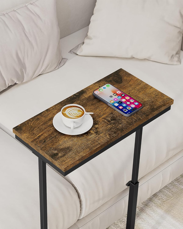 Brown End Table Side Table Tall Sofa Couch Table Living Room Bedroom6