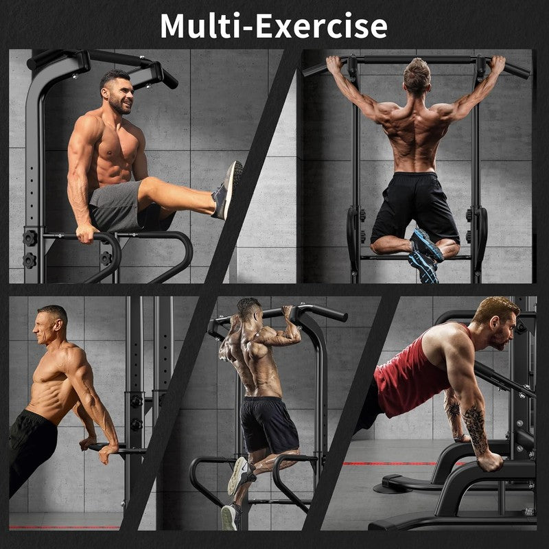 Power Tower Pull Up Bar and Dip Station, 11 Level Adjustable Home Gym Equipment1