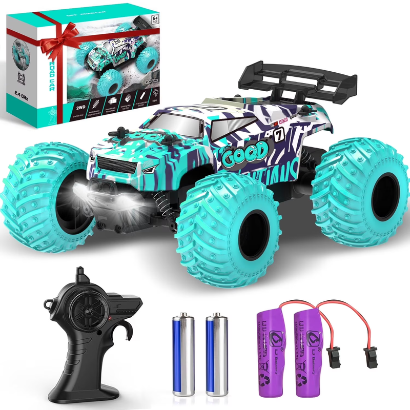 Remote Control Car, 1:18 Scale All Terrain RC Cars, 2WD 20Km/H with Colorful LED9