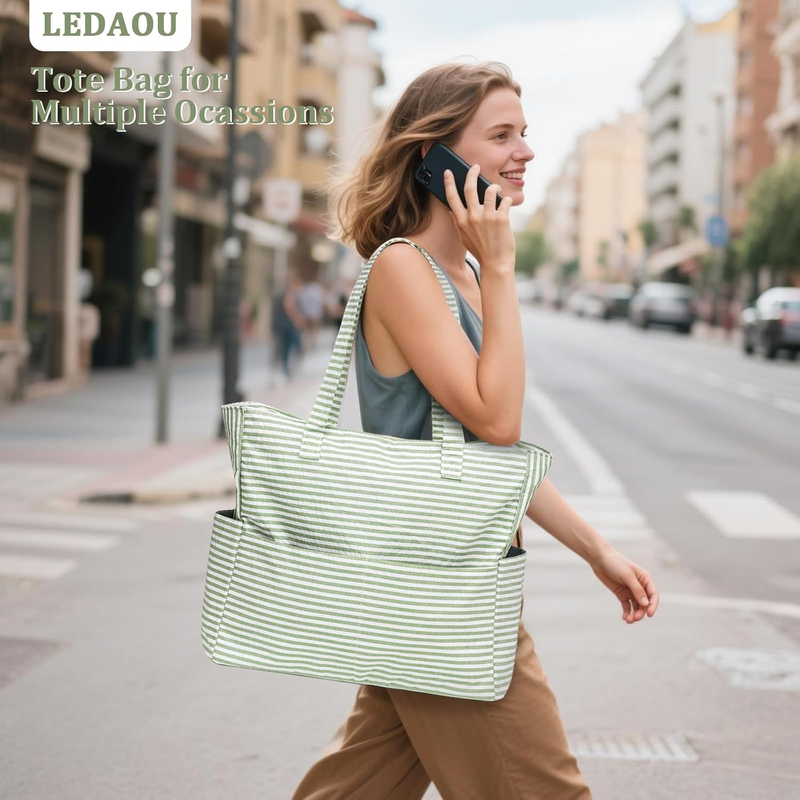 Large Waterproof Beach Tote Bag Women Sandproof Zipper Wet Pocket Travel6