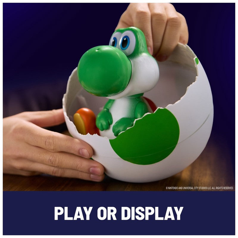 Hatchin' Yoshi Figure – Interactive Super Mario Galaxy Toy for Kids Ages 4+4