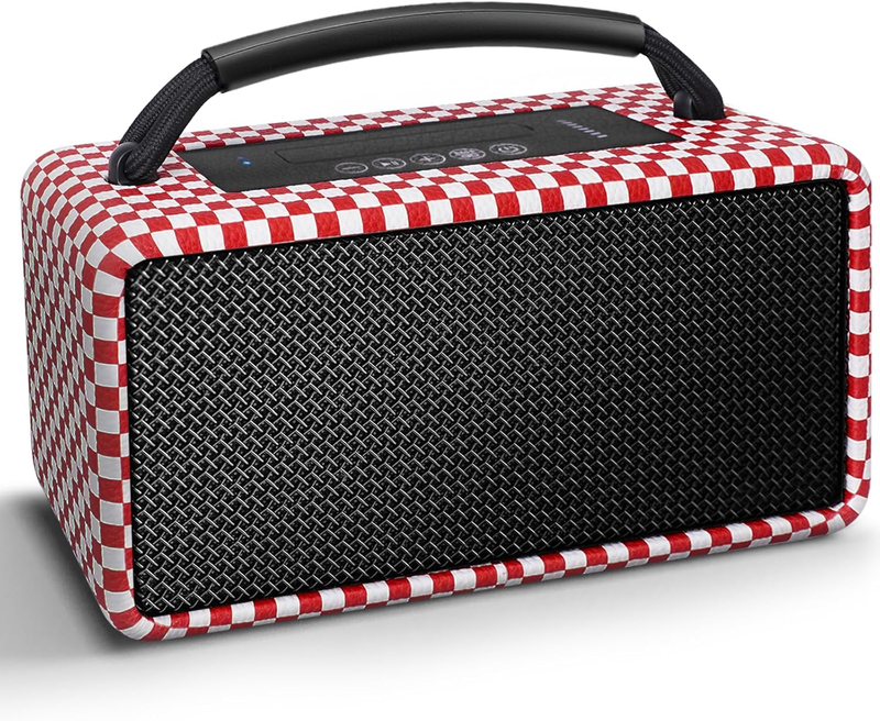 80W Portable Bluetooth Speaker 20H Playtime Subwoofer TWS Red0