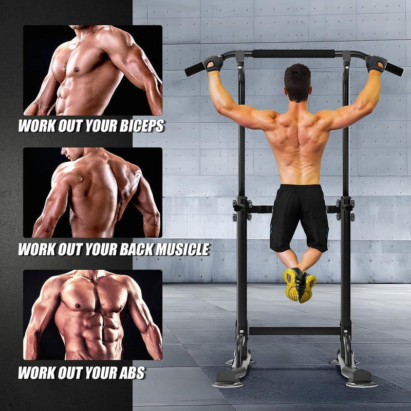 Power Tower Pull-Up & Dip Station Adjustable Free-Standing Home Gym1