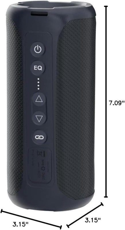 30W Bluetooth Speaker, IPX7 Waterproof, Deep Bass, LED Light, Navy, Portable6