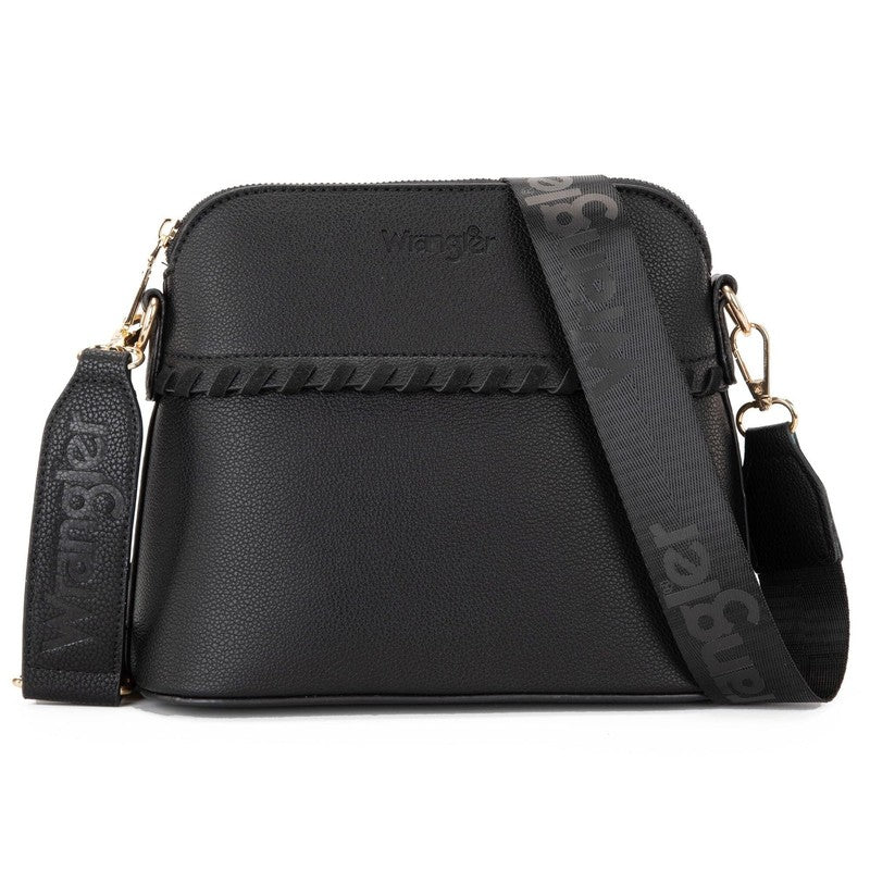 Wrangler 3Pc Handbag Set Tote Shoulder Bag Wallet Black Women Purse2