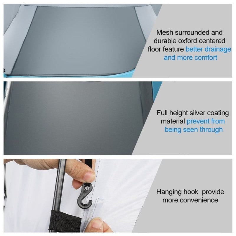 Outdoor Indoor 2 Room Shower Tent Pop Up Privacy Shelter6